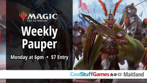 Magic: The Gathering – Monday Pauper @ Cool Stuff Games - Maitland