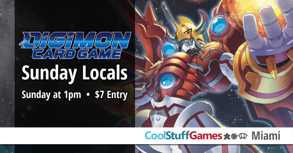 Digimon – Sunday Weekly Tournament at CoolStuffGamesMiami