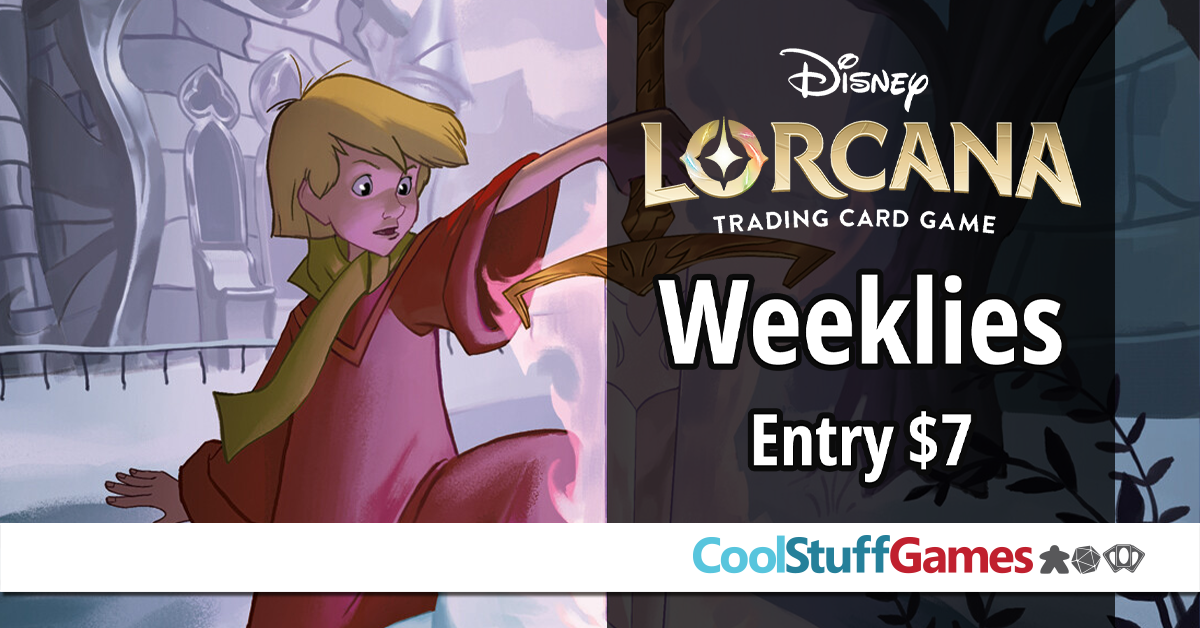 Disney Lorcana Weeklies. Entry $7.