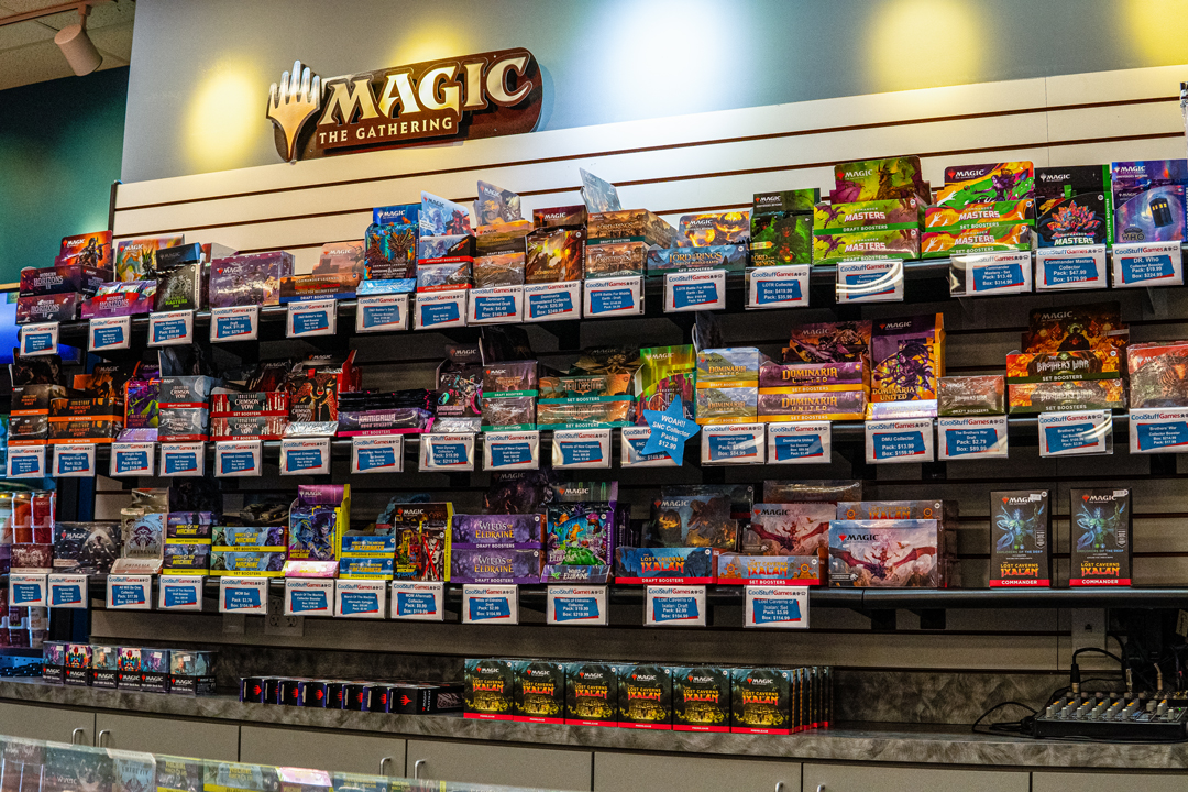 Wall of Magic: The Gathering products at CoolStuffGames Maitland