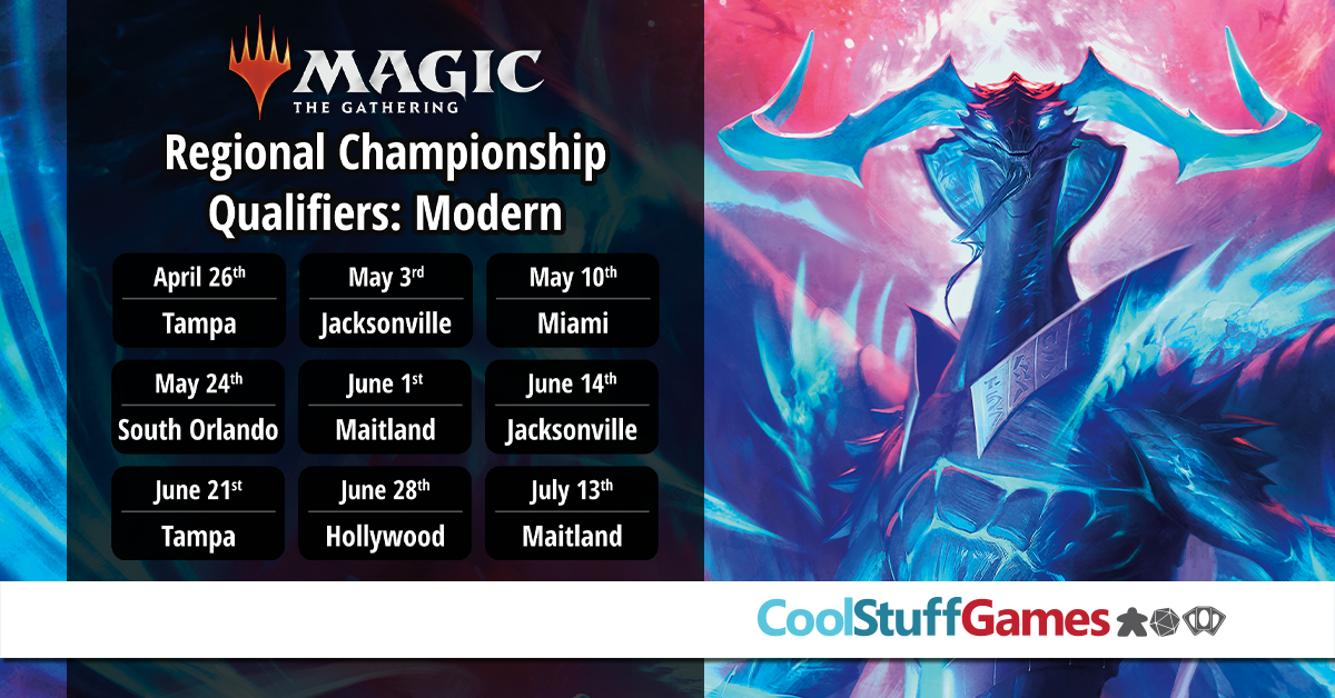 SCG CON Magic: the Gathering 2-Slot Modern Regional Championship Qualifier at CoolStuffGames – Miami