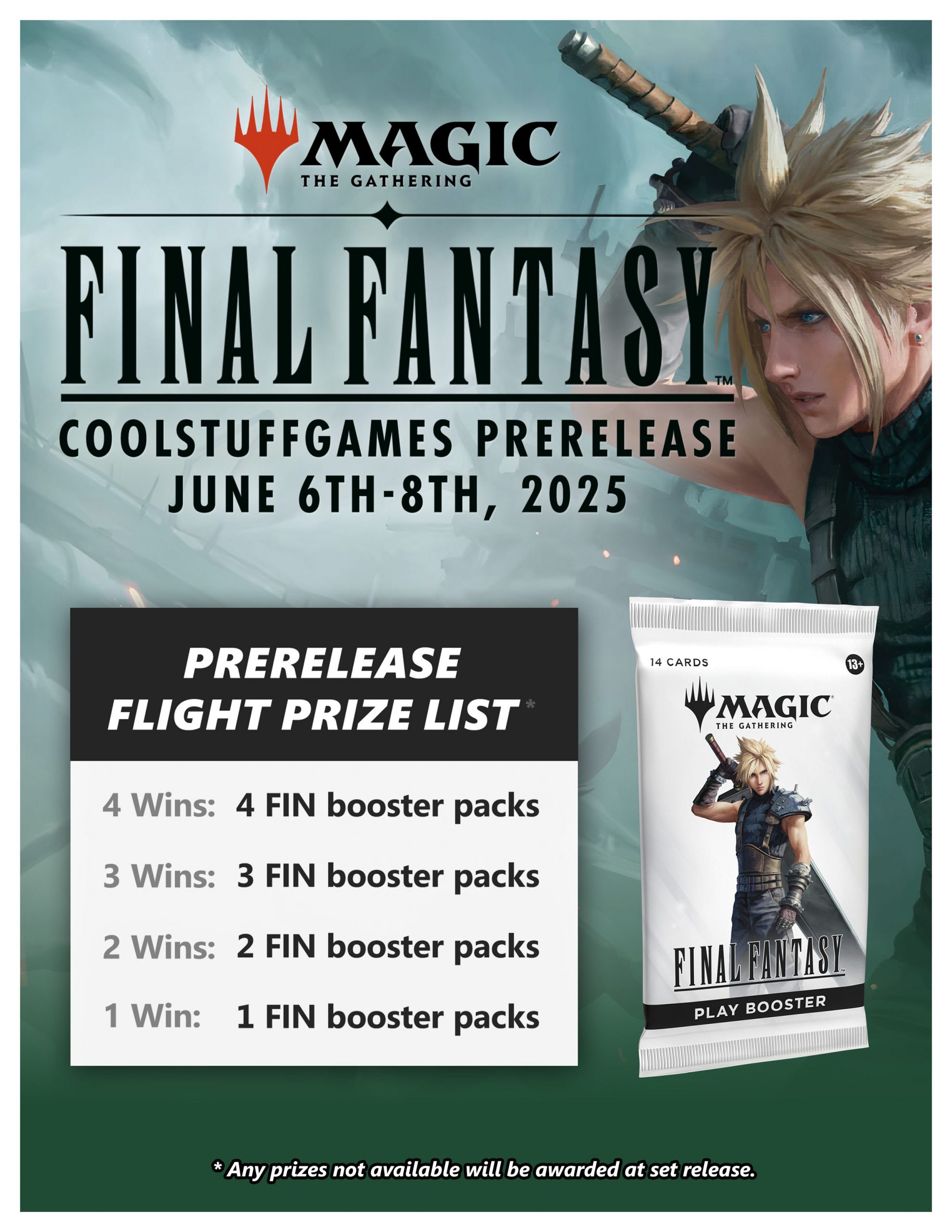MTG – Final Fantasy Prerelease! – Sunday