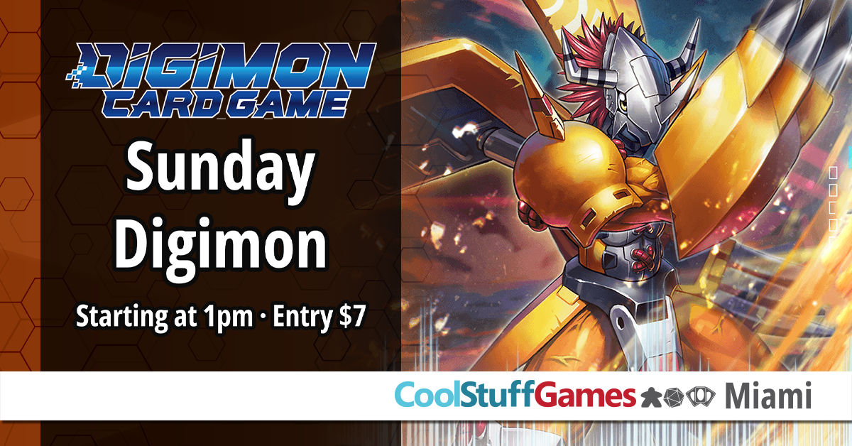 Sunday Digimon at CoolStuffGames – Miami