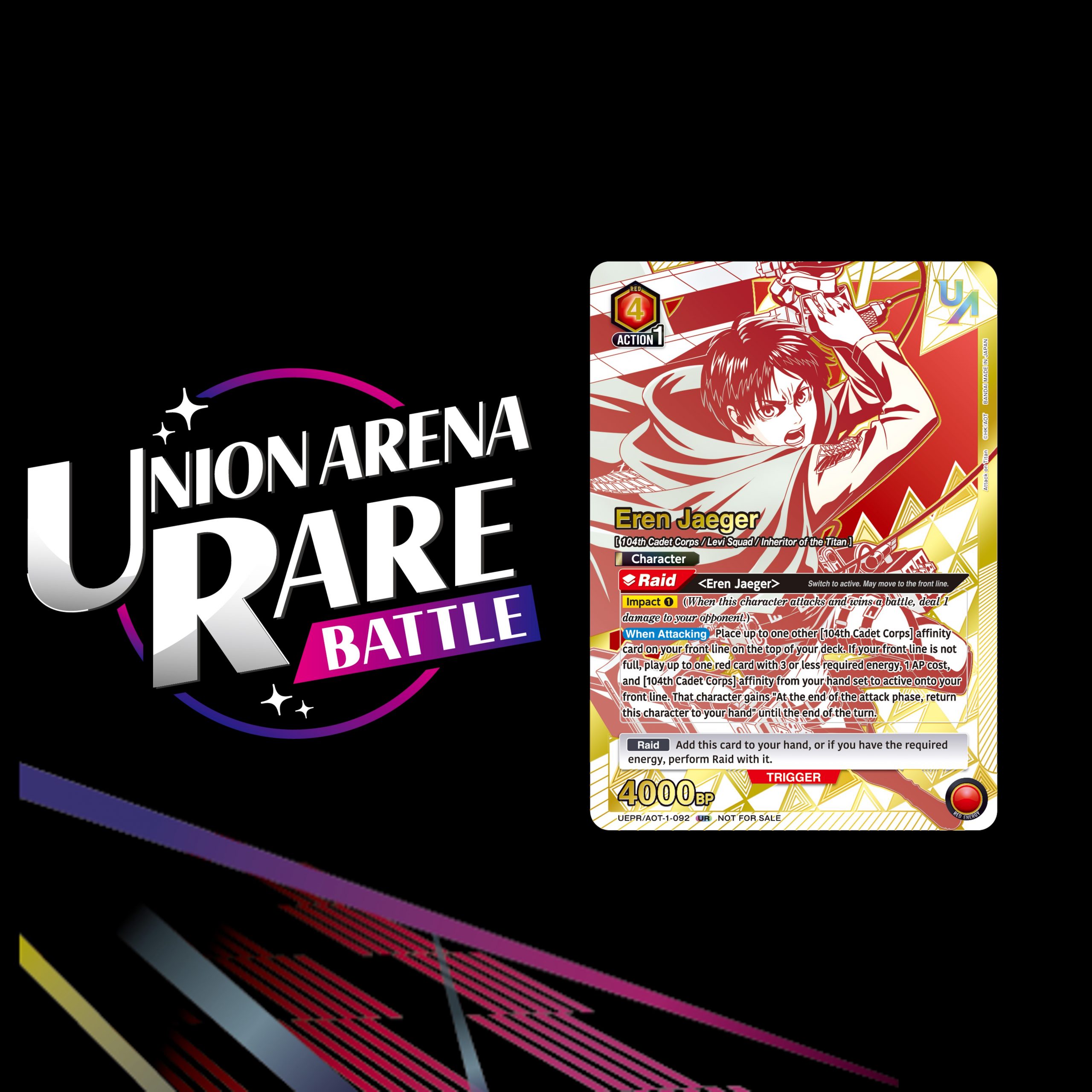 Union Arena Rare Battle Attack on Titan